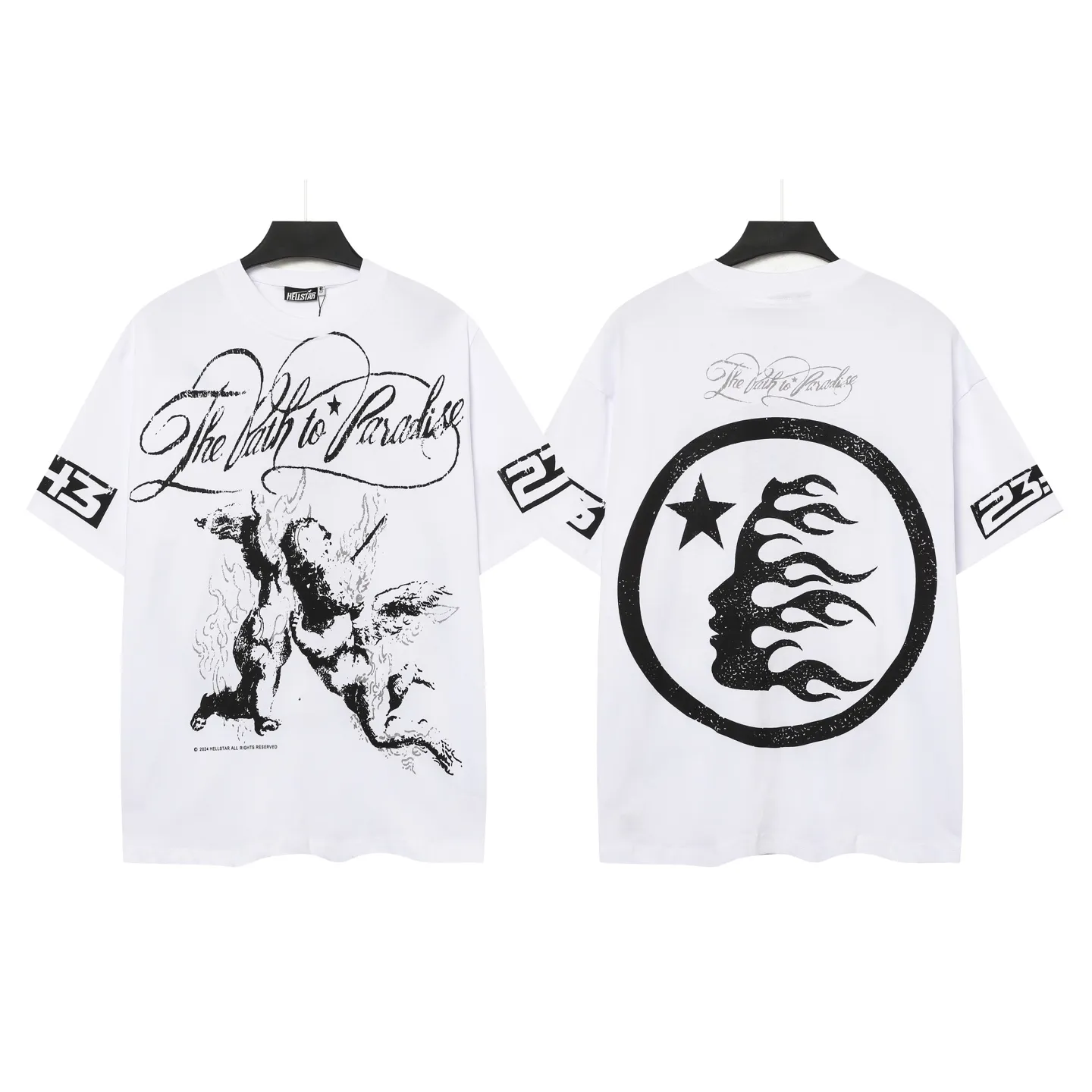 713# /White I P54 In Stock Hellstar 、 T （fabric):32 240 Sizes（size）：S-M- L- X L （colour）： /White